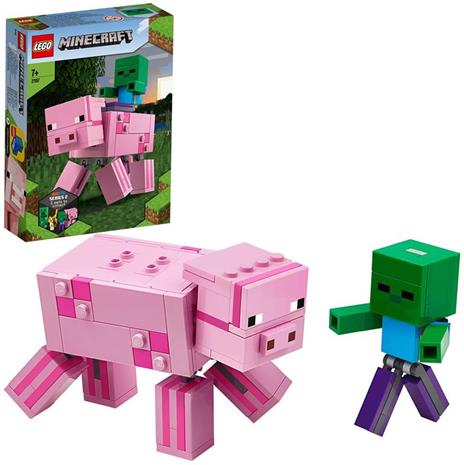 LEGO Minecraft (21157). Maxi-figure Maiale e Baby Zombi - 2