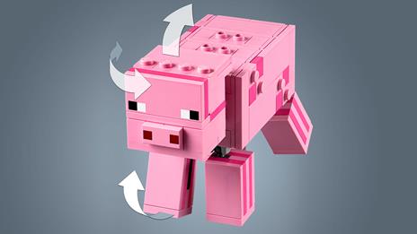 LEGO Minecraft (21157). Maxi-figure Maiale e Baby Zombi - 6