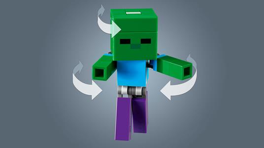 LEGO Minecraft (21157). Maxi-figure Maiale e Baby Zombi - 10