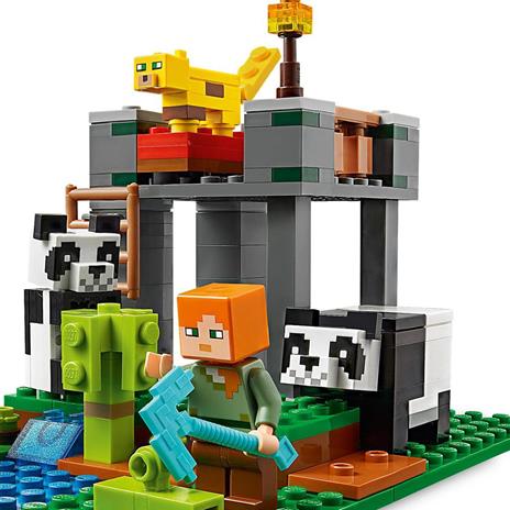 LEGO Minecraft 21158 LAllevamento di Panda, Set da Costruzione con le Figure di Alex e degli Animali, Giochi per Bambini - 5