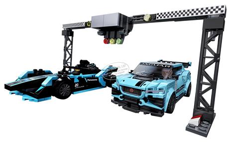 LEGO Speed Champions (76898). Formula E Panasonic Jaguar Racing GEN2 car & Jaguar I-PACE eTROPHY - 6