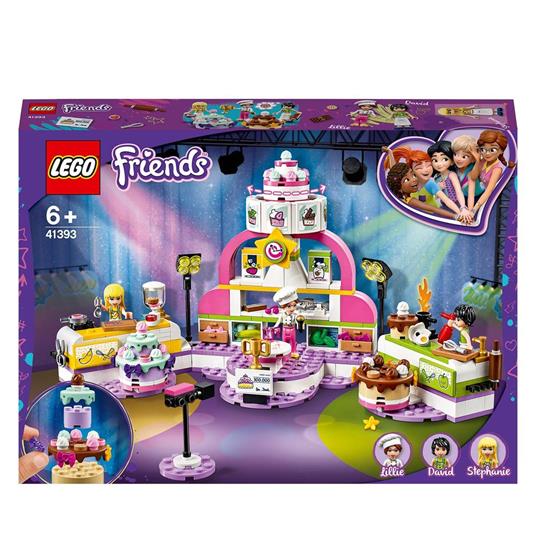 LEGO Friends 41393 Concorso di Cucina Set con Torte e 3 Mini
