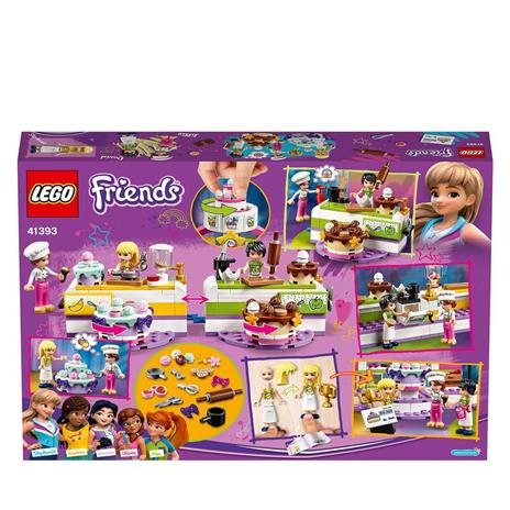 LEGO Friends 41393 Concorso di Cucina, Set con Torte e 3 Mini Bamboline, Giochi Creativi per Bambina e Bambino dai 6 Anni - 10