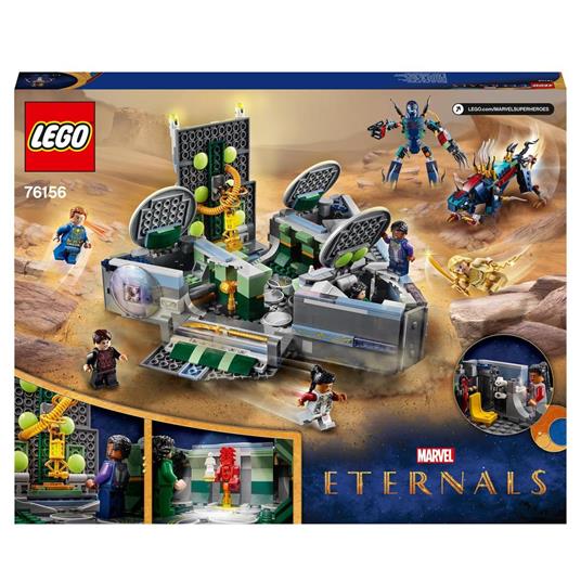 LEGO Marvel 76156 L'Ascesa di Domo, Navicella Spaziale dal Film sugli Eterni con Minifigure di 2 Devianti, Idee Regalo - 8