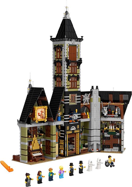 LEGO Icons 10273 La Casa Stregata Set Costruzioni per Adulti Modellino Fai da Te in Mattoncini con Minifigure Idee Regalo - 5