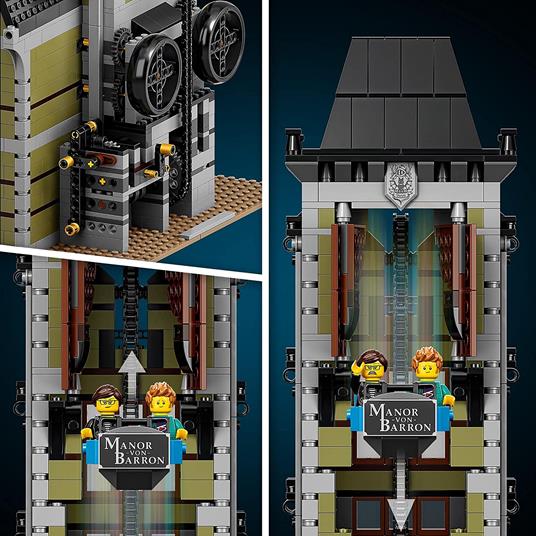 LEGO Icons 10273 La Casa Stregata Set Costruzioni per Adulti Modellino Fai da Te in Mattoncini con Minifigure Idee Regalo - 10