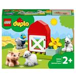 LEGO DUPLO Town 10949 Gli Animali della Fattoria, con Anatra, Maiale, Gatto e Mucca Giocattolo, Giochi Creativi per Bambini