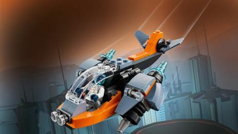 LEGO Creator 31111 3 in 1 Cyber-Drone, Kit di Costruzione con Cyber Mech e Scooter con Minifigure Robot, Giochi per Bambini - 9