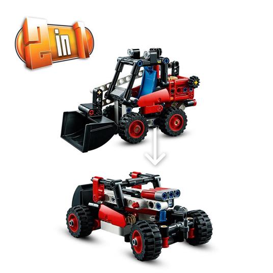 LEGO Technic 42116 Bulldozer Kit 2 in 1 da Escavatore a Hot Rod, Ruspa e Auto da Costruire - 4