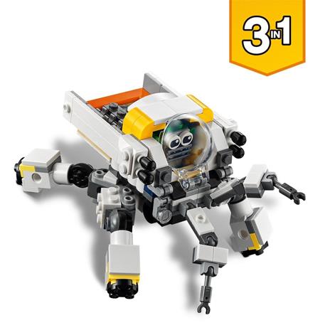 LEGO Creator 31115 3 in 1 Mech per Estrazioni Spaziali, Robot Spaziale, Vettore Cargo, Kit di Costruzione Action Figure - 4