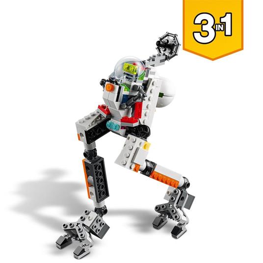 LEGO Creator 31115 3 in 1 Mech per Estrazioni Spaziali, Robot Spaziale, Vettore Cargo, Kit di Costruzione Action Figure - 5