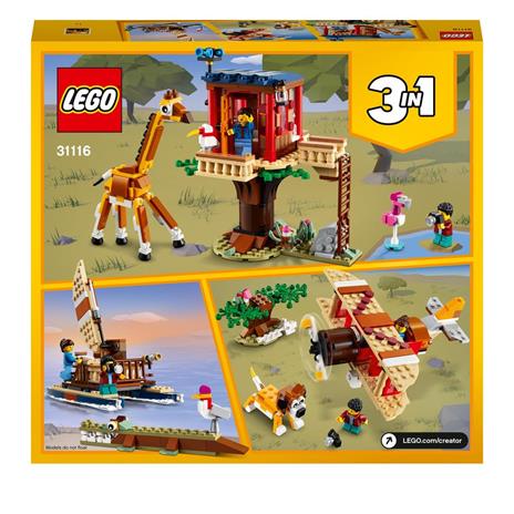 LEGO Creator 31116 3 in 1 Casa sullAlbero del Safari, Catamarano, Biplano, Kit di Costruzione - 9