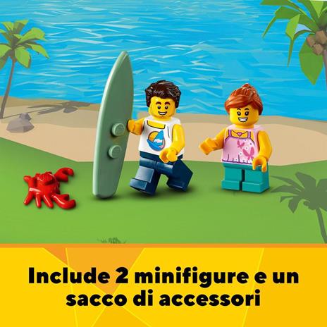 LEGO Creator 31118 Surfer Beach House, Kit di Costruzione in Mattoncini 3 in 1, Faro e Casetta con Piscina per Bambini - 6