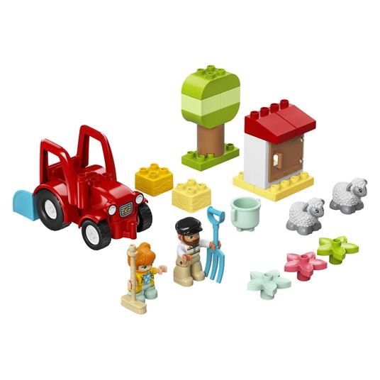 LEGO DUPLO Town 10950 Il Trattore della Fattoria e i Suoi Animali, con Pecora e Contadino, Giocattolo per Bambini - 7