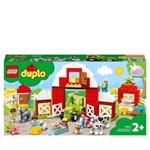 LEGO DUPLO Town 10952 Fattoria con Fienile, Trattore e Animali, Giocattolo con Cavallo, Maiale e Mucca, per Bambini
