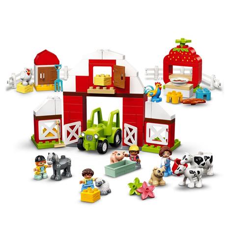 LEGO DUPLO Town 10952 Fattoria con Fienile, Trattore e Animali, Giocattolo con Cavallo, Maiale e Mucca, per Bambini - 3