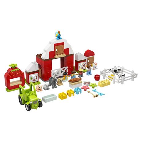 LEGO DUPLO Town 10952 Fattoria con Fienile, Trattore e Animali, Giocattolo con Cavallo, Maiale e Mucca, per Bambini - 7