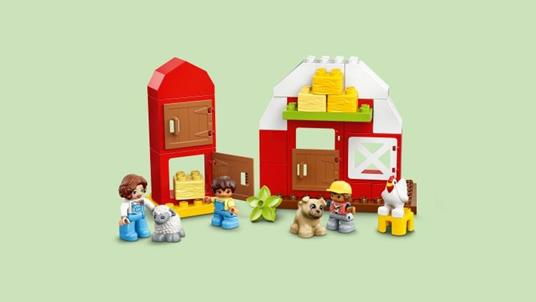 LEGO DUPLO Town 10952 Fattoria con Fienile, Trattore e Animali, Giocattolo con Cavallo, Maiale e Mucca, per Bambini - 9