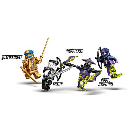 LEGO NINJAGO 71738 Mech Titano da battaglia di Zane, Modellino da Costruire Stagione 5 Serie TV, con Figura Dorata di Jay - 8