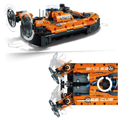 LEGO Technic 42120 Hovercraft di Salvataggio, Aereo, Kit di Costruzione 2 in 1, Veicoli Giocattolo per Bambini - 4