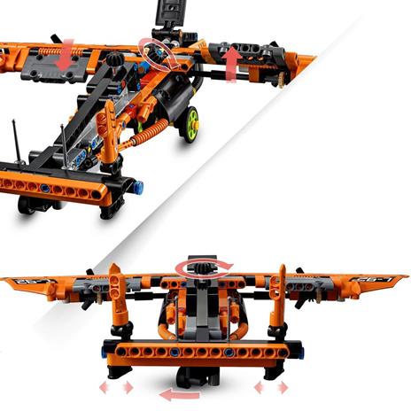 LEGO Technic 42120 Hovercraft di Salvataggio, Aereo, Kit di Costruzione 2 in 1, Veicoli Giocattolo per Bambini - 6