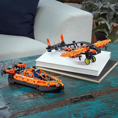 LEGO Technic 42120 Hovercraft di Salvataggio, Aereo, Kit di Costruzione 2 in 1, Veicoli Giocattolo per Bambini - 7