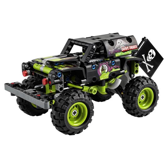LEGO Technic 42118 Monster Jam Grave Digger, Kit 2 in 1 da Truck a Buggy Fuoristrada con Azione Pull-Back, Giochi per Bambini - 8