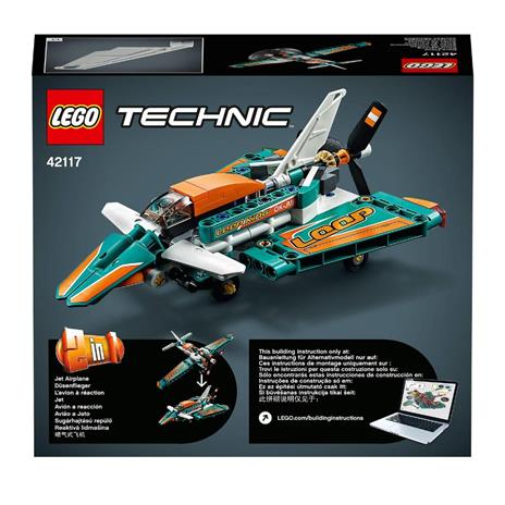 LEGO Technic 42117 Aereo da Competizione e Jet a Reazione, Kit di Costruzione 2 in 1 per Bambini, Idea Regalo - 8
