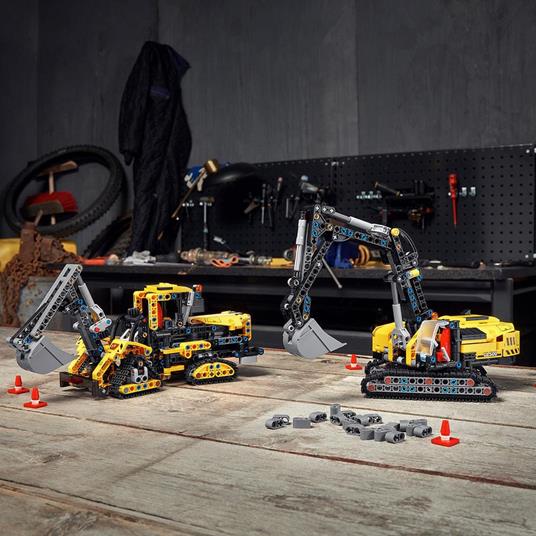 LEGO Technic 42121 Escavatore Pesante, Trattore, Modellino 2 in 1, Kit di Costruzione Veicolo Scavatore per Bambini - 7