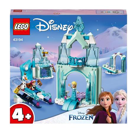 LEGO Disney Princess 43194 Il paese delle Meraviglie Ghiacciato di Anna ed Elsa, Castello di Frozen con 6 Mini Bamboline