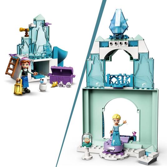 LEGO Disney Princess 43194 Il paese delle Meraviglie Ghiacciato di Anna ed Elsa, Castello di Frozen con 6 Mini Bamboline - 4