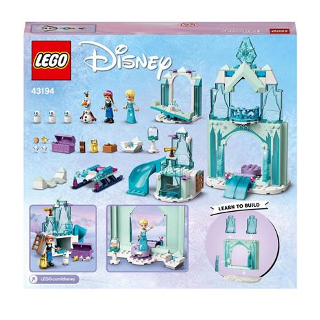 LEGO Disney Princess 43194 Il paese delle Meraviglie Ghiacciato di Anna ed Elsa, Castello di Frozen con 6 Mini Bamboline - 8