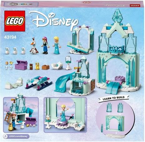 LEGO Disney Princess 43194 Il paese delle Meraviglie Ghiacciato di Anna ed Elsa, Castello di Frozen con 6 Mini Bamboline - 9