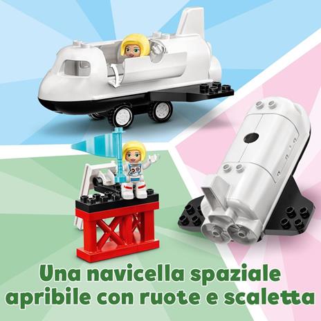 LEGO DUPLO 10944 Missione dello Space Shuttle, Razzo Spaziale Giocattolo e Astronauti, Giochi per Bambini, Idee Regalo - 3