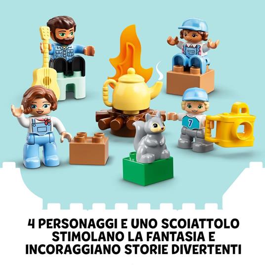 LEGO DUPLO Town 10946 Avventura in Famiglia sul Camper Van, Giochi Educativi per Bambini dai 2 Anni in su, Set Costruzioni - 5