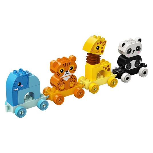 LEGO DUPLO My First 10955 Il Treno degli Animali, con Elefante, Tigre, Panda e Giraffa, Giochi Educativi Bambini 1,5+ Anni - 7