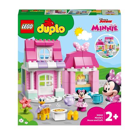LEGO DUPLO Disney 10942 La Casa e il Caffè di Minnie, Giocattoli Costruibili per Bambini dai 2 Anni, Idea Regalo