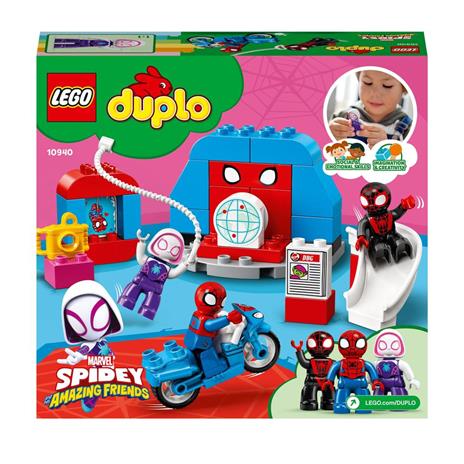 LEGO DUPLO Marvel Super Heroes 10940 Il Quartier Generale di Spider-Man, Set di Giochi con Supereroi per Bambini dai 2 Anni - 8