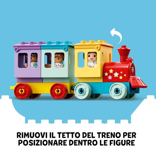 LEGO DUPLO Town 10956 Parco dei Divertimenti, Giocattoli per Bambini di 2 Anni, Parco Giochi con 7 Minifigure e Accessori - 5