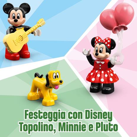 LEGO DUPLO Disney 10941 Il Treno del Compleanno di Topolino e Minnie, Giochi Educativi per Bambini dai 2 Anni, Idea Regalo - 2
