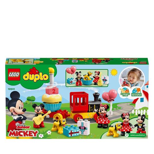 LEGO DUPLO Disney 10941 Il Treno del Compleanno di Topolino e Minnie, Giochi Educativi per Bambini dai 2 Anni, Idea Regalo - 8