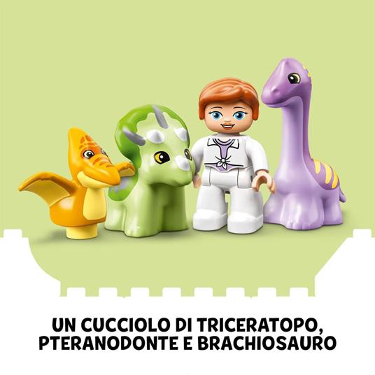 LEGO DUPLO Jurassic World 10938 lAsilo Nido dei Dinosauri, Giocattolo con Mattoncini Grandi - 5