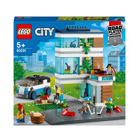 LEGO City 60291 Villetta Familiare, Casa delle Bambole, Giochi per Bambini dai 5 Anni, 4 Minifigure, Idee Regalo