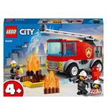 LEGO City 60280 Autopompa con Scala con Minifigure Pompiere, Idea Regalo per Bambini e Bambine dai 4 Anni in su