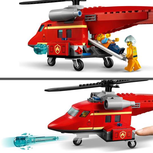 LEGO City 60281 Elicottero Antincendio con Motocicletta e Minifigure Pompiere e Pilota - 4