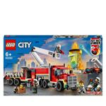 LEGO City 60282 Unità di Comando Antincendio, Giochi per Bambini dai 6 Anni, Idea Regalo con Vigile del Fuoco Giocattolo