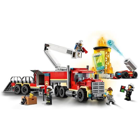 LEGO City 60282 Unità di Comando Antincendio, Giochi per Bambini dai 6 Anni, Idea Regalo con Vigile del Fuoco Giocattolo - 3