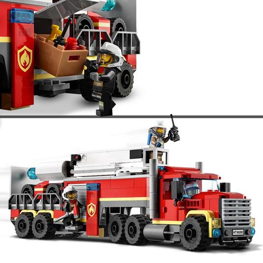 LEGO City 60282 Unità di Comando Antincendio, Giochi per Bambini dai 6 Anni, Idea Regalo con Vigile del Fuoco Giocattolo - 6