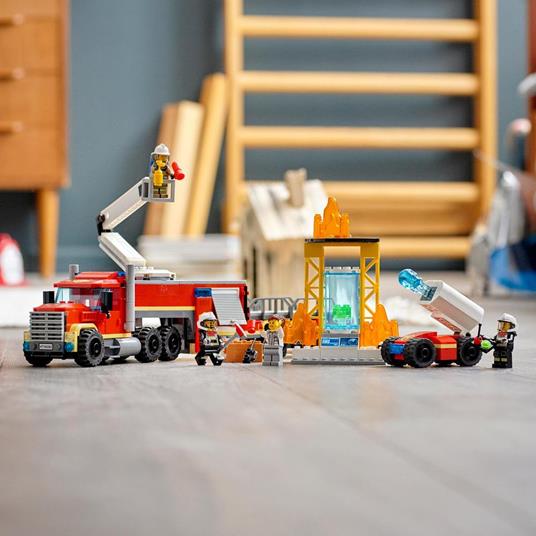 LEGO City 60282 Unità di Comando Antincendio, Giochi per Bambini dai 6 Anni, Idea Regalo con Vigile del Fuoco Giocattolo - 8