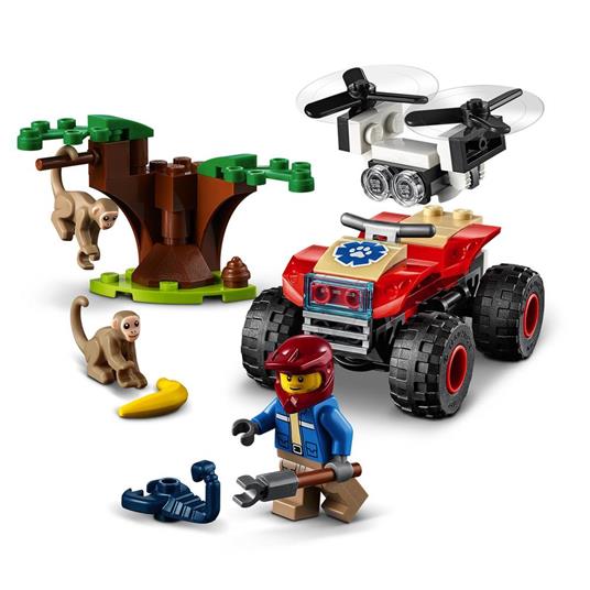 LEGO City 60300 Wildlife ATV di Soccorso Animale, Giochi per Bambini dai 5 Anni con Quad con Braccio Telescopico e Animali - 3